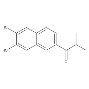 1-(6,7-Dihydroxynaphthalen-2-YL)-2-methylpropan-1-one结构式