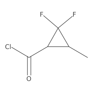 2,2-Difluoro-3-Methylcyclopropanecarbonyl Chloride Structure