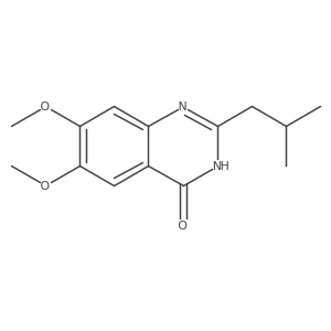 2-Isobutyl-6,7-dimethoxyquinazolin-4-ol Structure