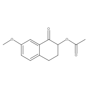 1(2H)-Naphthalenone, 2-(acetyloxy)-3,4-dihydro-7-methoxy-结构式