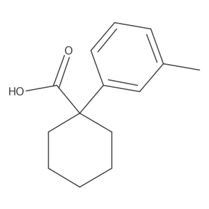 1-(3-Methylphenyl)cyclohexane-1-carboxylic acid结构式