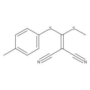Propanedinitrile, [[(4-methylphenyl)thio](methylthio)methylene]- Structure