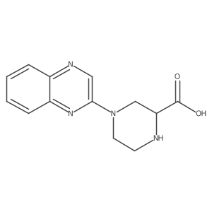 4-(Quinoxalin-2-yl)piperazine-2-carboxylic acid结构式