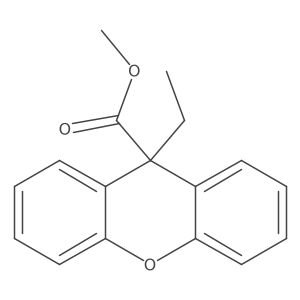 Methyl 9-ethylxanthene-9-carboxylate Structure