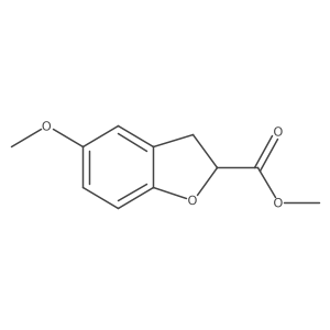 Methyl 5-methoxy-2,3-dihydro-1-benzofuran-2-carboxylate Structure