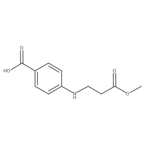 4-[(3-Methoxy-3-oxopropyl)amino]benzoic acid Structure
