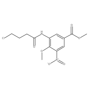 Methyl 3-(4-chlorobutanamido)-4-methoxy-5-nitrobenzoate Structure