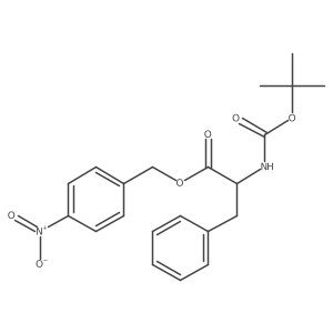 CC(C)(C)OC(=O)NC(Cc1ccccc1)C(=O)OCc1ccc([N+](=O)[O-])cc1结构式