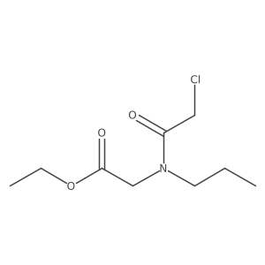 Glycine, N-(chloroacetyl)-N-propyl-, ethyl ester Structure