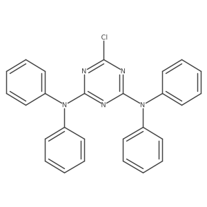 2,4-Bis(diphenylamino)-6-chloro-1,3,5-triazine Structure