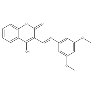 (Z)-3-(((3,5-dimethoxyphenyl)amino)methylene)chroman-2,4-dione Structure