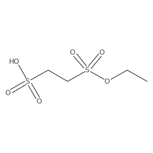 Monoethyl Ester 1,2-Ethanedisulfonic Acid结构式