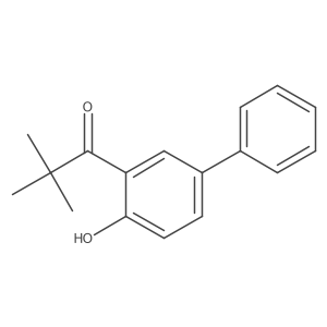 1-(2-Hydroxy-5-phenylphenyl)-2,2-dimethylpropan-1-one Structure