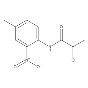 2-Chloro-N-(4-methyl-2-nitrophenyl)propanamide Structure