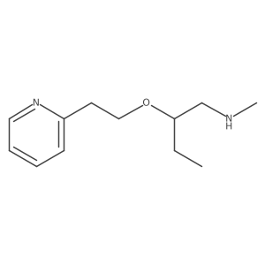 N-Methyl-2-[2-(2-pyridinyl)ethoxy]-1-butanamine结构式