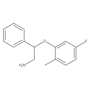 2-(5-Fluoro-2-methyl-phenoxy)-2-phenyl-ethylamine结构式