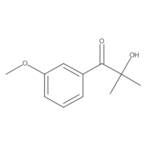 1-Propanone, 2-hydroxy-1-(3-methoxyphenyl)-2-methyl-结构式