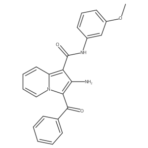 2-amino-3-benzoyl-N-(3-methoxyphenyl)indolizine-1-carboxamide Structure