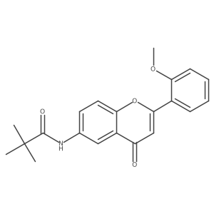 N-[2-(2-methoxyphenyl)-4-oxo-4H-chromen-6-yl]-2,2-dimethylpropanamide Structure