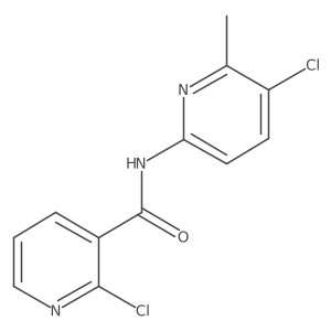 2-chloro-N-(5-chloro-6-methyl-2-pyridinyl)nicotinamide Structure