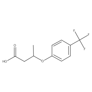 3-[4-(Trifluoromethyl)phenoxy]butanoic acid Structure