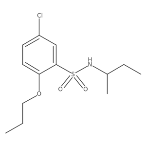 N-(sec-butyl)-5-chloro-2-propoxybenzenesulfonamide Structure