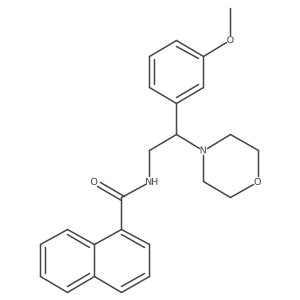 N-(2-(3-methoxyphenyl)-2-morpholinoethyl)-1-naphthamide Structure