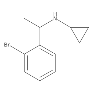 N-[1-(2-bromophenyl)ethyl]cyclopropanamine Structure