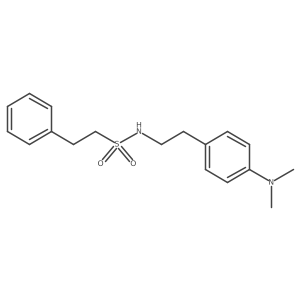 N-(4-(dimethylamino)phenethyl)-2-phenylethanesulfonamide Structure