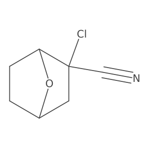2-Chloro-7-oxabicyclo[2.2.1]heptane-2-carbonitrile Structure