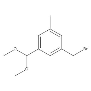 1-Bromomethyl-3-dimethoxymethyl-5-methyl-benzene Structure