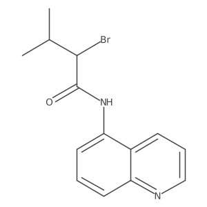 2-bromo-3-methyl-N-(quinolin-5-yl)butanamide结构式