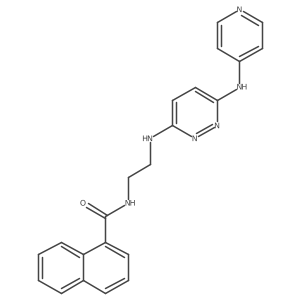 N-(2-((6-(pyridin-4-ylamino)pyridazin-3-yl)amino)ethyl)-1-naphthamide Structure