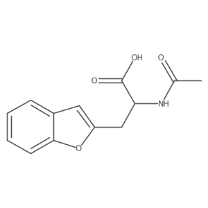 3-(1-Benzofuran-2-yl)-2-acetamidopropanoic acid结构式