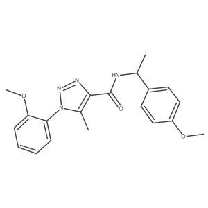 1-(2-methoxyphenyl)-N-(1-(4-methoxyphenyl)ethyl)-5-methyl-1H-1,2,3-triazole-4-carboxamide Structure