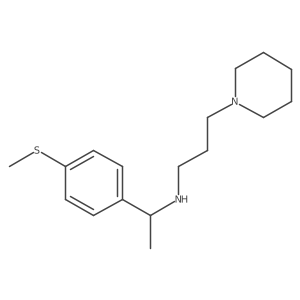 N-[1-[4-(Methylthio)phenyl]ethyl]-1-piperidinepropanamine结构式