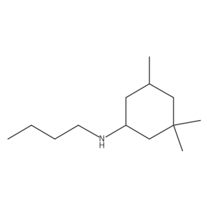 N-butyl-3,3,5-trimethylcyclohexan-1-amine Structure