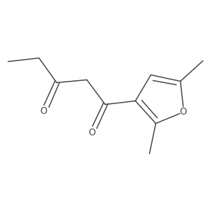 1-(2,5-Dimethylfuran-3-yl)pentane-1,3-dione Structure