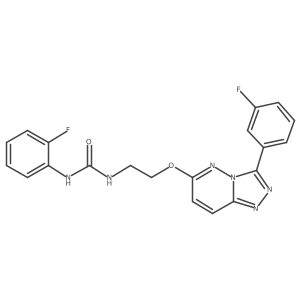 1-(2-Fluorophenyl)-3-(2-{[3-(3-fluorophenyl)-[1,2,4]triazolo[4,3-b]pyridazin-6-yl]oxy}ethyl)urea Structure