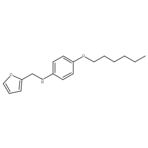 N-(2-Furylmethyl)-4-(hexyloxy)aniline结构式