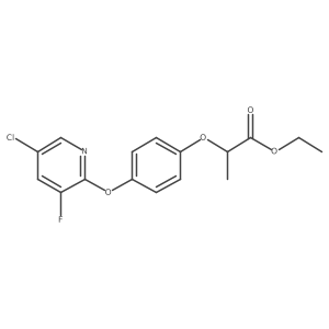 Ethyl 2-{4-[(5-chloro-3-fluoropyridin-2-yl)oxy]phenoxy}propanoate结构式