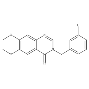 3-(3-fluorobenzyl)-6,7-dimethoxyquinazolin-4(3H)-one Structure