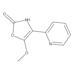 5-Methoxy-4-(2-pyridinyl)-2(3H)-oxazolone结构式
