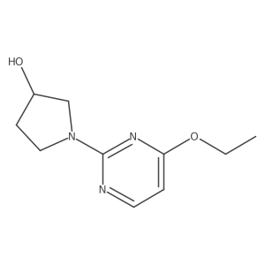 1-(4-Ethoxypyrimidin-2-yl)pyrrolidin-3-ol结构式