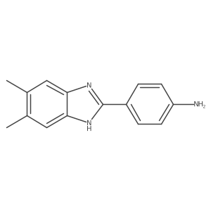 4-(5,6-dimethyl-1H-benzimidazol-2-yl)aniline结构式