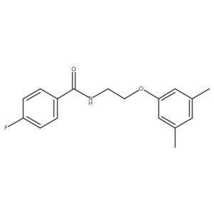 N-(2-(3,5-dimethylphenoxy)ethyl)-4-fluorobenzamide Structure