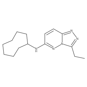 N-cyclooctyl-3-ethyl[1,2,4]triazolo[4,3-b]pyridazin-6-amine Structure