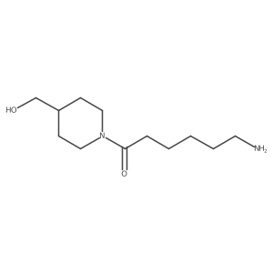 6-Amino-1-[4-(hydroxymethyl)piperidin-1-yl]hexan-1-one Structure
