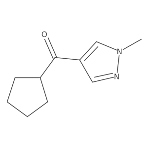 Cyclopentyl(1-methyl-1H-pyrazol-4-yl)methanone结构式