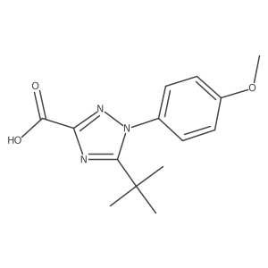 5-tert-Butyl-1-(4-methoxyphenyl)-1H-1,2,4-triazole-3-carboxylic acid Structure
